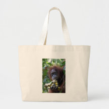 Orangutan with bananas Sumatra Tote Bag