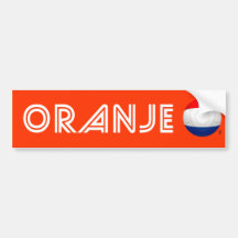 Oranje - Netherlands Football Bumper Stickers