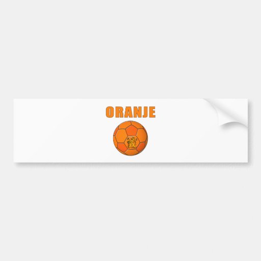 Oranje Voetbal T-Shirts Bumper Stickers
