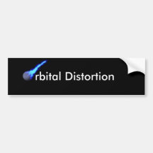 Orbital Distortion Bumper Sticker