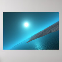 Orbite bleue affiches