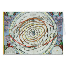 Orbites planétaires carte de vœux