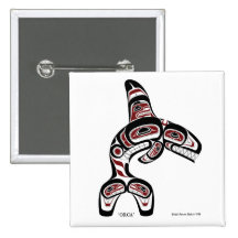 Orca Button by Todd Baker
