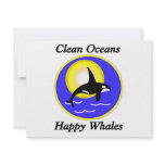 Orca Whale Clean Oceans Happy Whales invitations