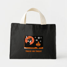 Orca Witch Trick or Treat Tote Bag