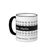 Orchestra - Band - or Music Teacher Custom Mug