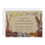 Orchestra Instruments Concert Invitation