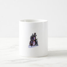 Orchestral Bass Player Image Graphic Design Coffee Mug