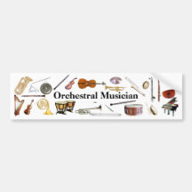 Orchestral Musician Bumper Sticker