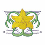 Orchid Art Nouveau embroidered shirts