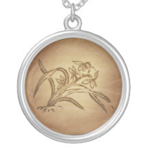 Orchid Beauty Chinese Personalized Necklace