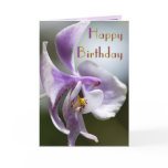Orchid Birthday Card