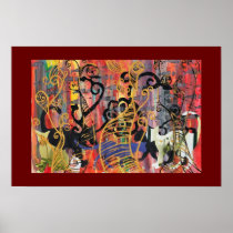 Orchid Cats Print