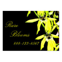 Orchid Customizable Florist Business Card