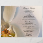 Orchid Elegance Wedding Menu Flyers