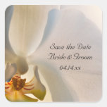 Orchid Elegance Wedding Save the Date Stickers