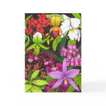 Orchid Garden Flowers Greeting Card