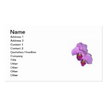 Orchid Grower's Business Card