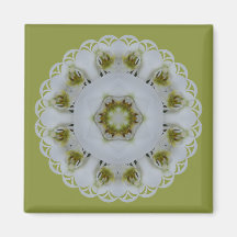 Orchid Kaleidoscope Magnet