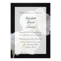 Orchid Marriage Reception Only Wedding Invitation invitations