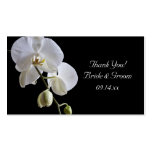 Orchid on Black Wedding Favour Tags Business Card Templates