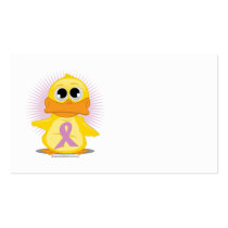 Orchid Ribbon Duck Business Cards