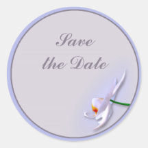 Orchid side round sticker