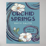 Orchid Springs Bath Salts posters