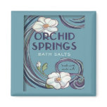 Orchid Springs Bath Salts Vintage Magnet