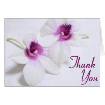 Orchid Thank You cards cards