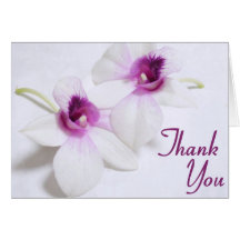 Orchid Thank You cards