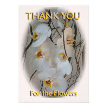 Orchid Thank You Postcard Personalized Announcement