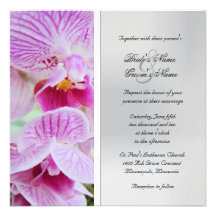 Orchid Wedding Invitation