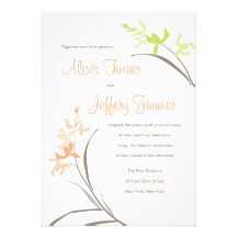 Orchid Wedding Invitation