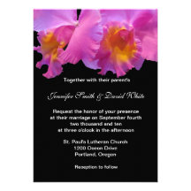 Orchid Wedding Invitation