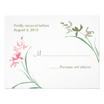 Orchid Wedding RSVP Cards  |  Guava and Clover invitations