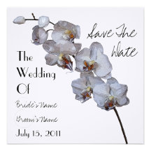 Orchid Wedding Save The Date Personalized Invitations