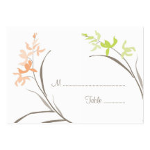 Orchid Wedding Table Seating Cards Business Card