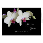 Orchid Wedding Thank You Card to Parents