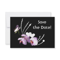 Orchids Ikebana Save the Date Announcement