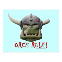Orcs Rule! Postcards