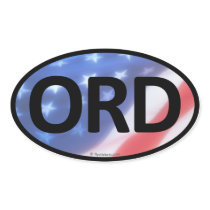 ORD Oval Sticker