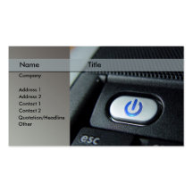 ordinateur/ordinateur portable - technicien cartes de visite personnelles