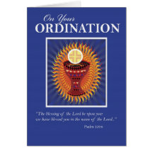 Ordination Congratulations Host and Cup Card