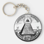 Ordre mondial d'Illuminati de question nouvel Porte-clé