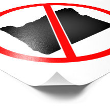 Oregon Cross Out Symbol Photographic Print