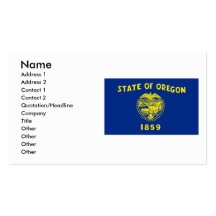 Oregon Flag Business Card Templates