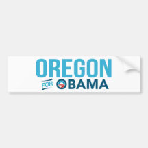 Oregon For Barack Obama Biden Bumper Sticker
