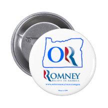 Oregon for Mitt Romney button 2
