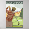 Oregon - Golf Scene posters